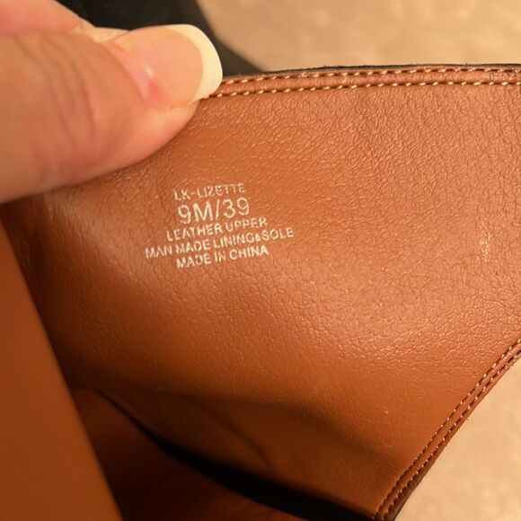 Lucky Brand Sz 9 Lizette Leather Open-Toe Ankle Booties EUC - Picture 13 of 13